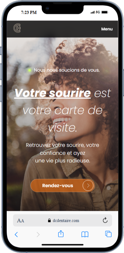 DCDentaire Website Screenshot
